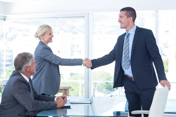 Business partners shaking hands — Stock Photo, Image