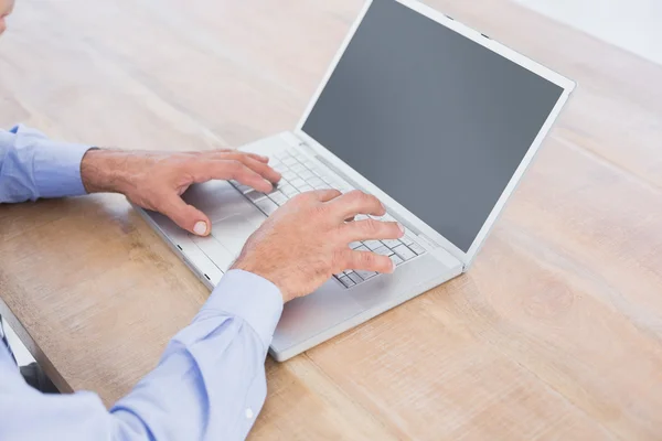 Businessman using his computer — Stock Photo, Image