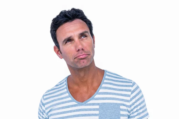 Thoughtful man looking away — Stock Photo, Image