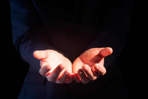 Close up view of businessman hands — Stock Photo, Image
