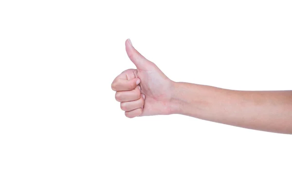 Hand showing thumbs up — Stock Photo, Image