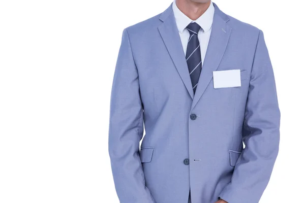 Бізнесмен піджак на білому — стокове фото