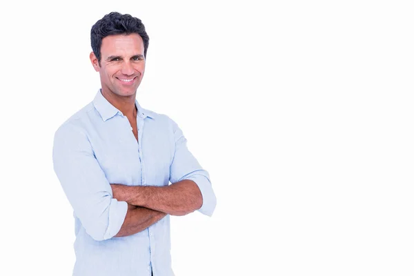 Handsome man with arms crossed — Stock Photo, Image