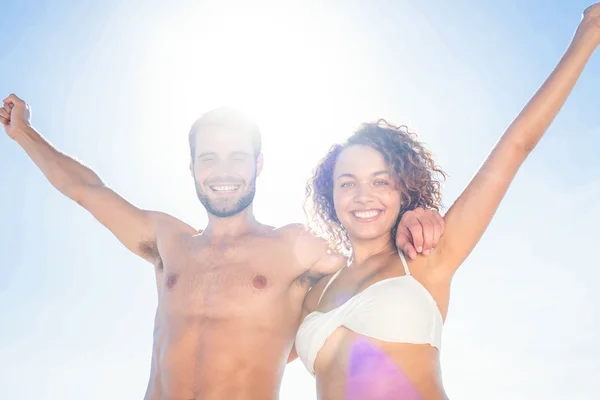 Happy couple smiling — Stock Photo, Image