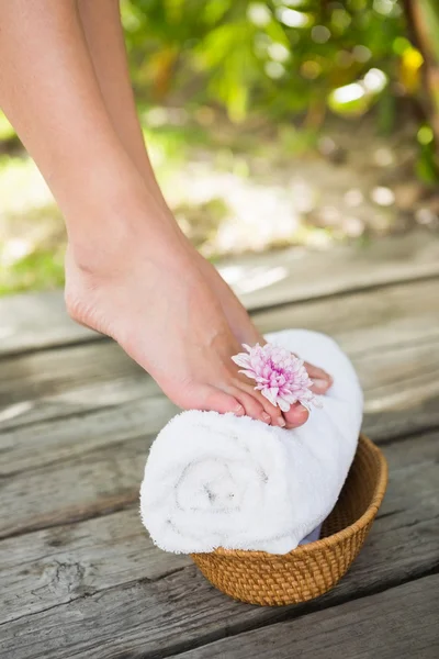 Jonge vrouw in het spa center — Stockfoto