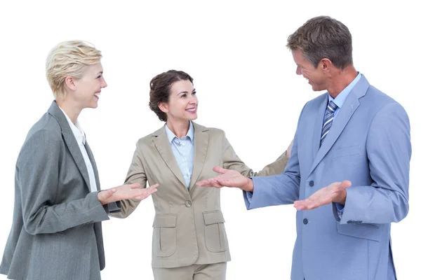 Mensen uit het bedrijfsleven wordt zacht met zichzelf — Stockfoto