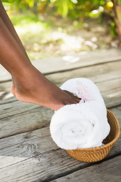 Jonge vrouw in het spa center — Stockfoto