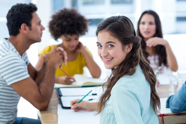 Cheerful creative business team in meeting — Stock Photo, Image