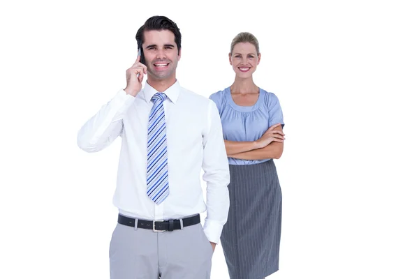 Businessman having phone call — Stock Photo, Image