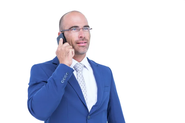 Empresário falando ao telefone — Fotografia de Stock