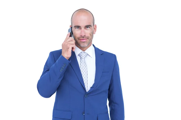 Businessman talking on the phone — Stock Photo, Image