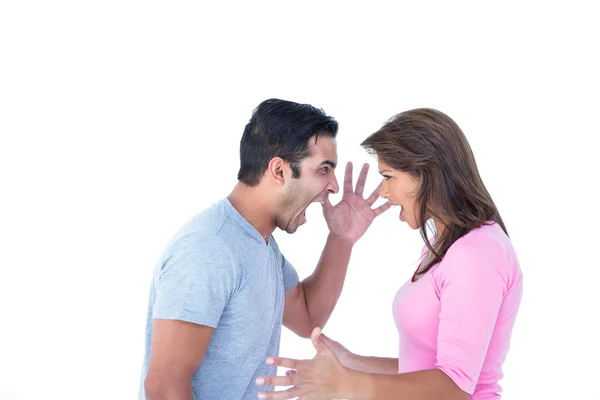 Casal tendo uma discussão — Fotografia de Stock