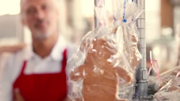 Equipe do servidor olhando para a câmera — Vídeo de Stock