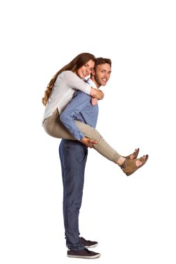 man carrying woman clipart