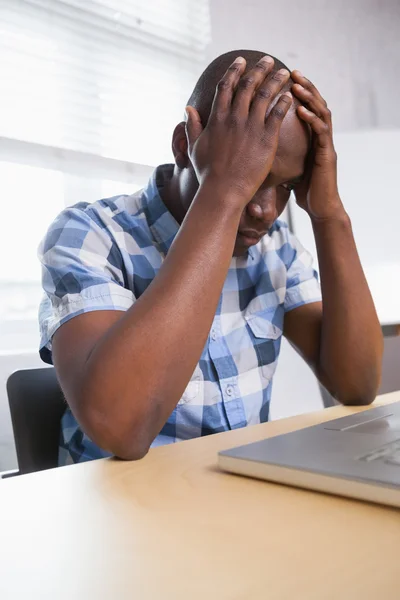 Sad bussinessman in office — Stock Photo, Image