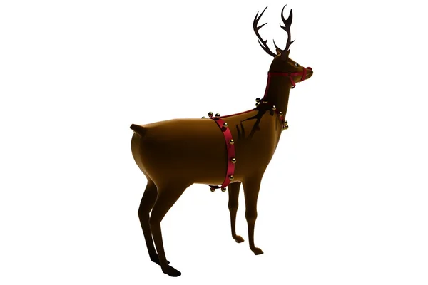 Christmas reindeer with bells — Stock Photo, Image