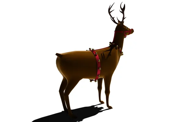 Christmas reindeer with bells — Stock Photo, Image