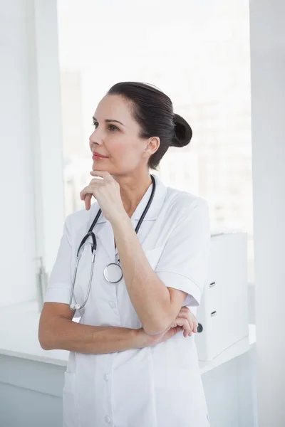 Doctor thinking about work — Stock Photo, Image