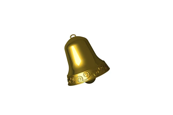 Gyllene jul bell — Stockfoto