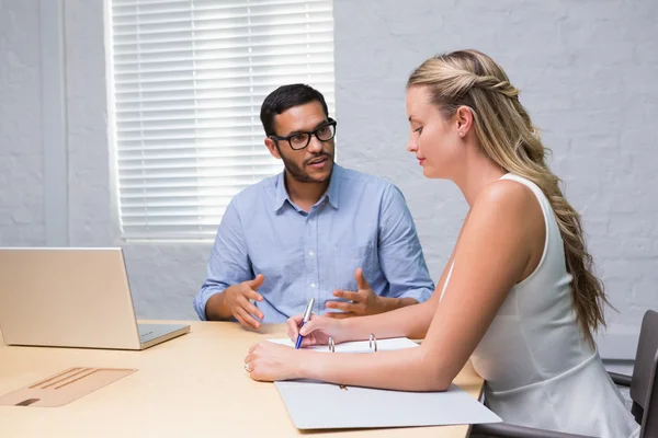 Casual colleagues in meeting — Stock Photo, Image