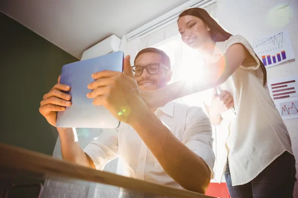 Businesspeople using digital tablet — Stock Photo, Image