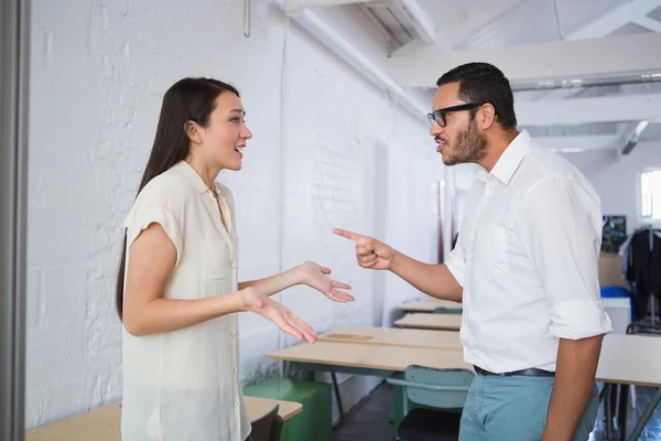 Casual businesspeople in argument — Stock Photo, Image