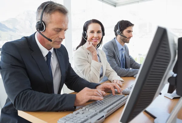 Business team hårt arbetande — Stockfoto