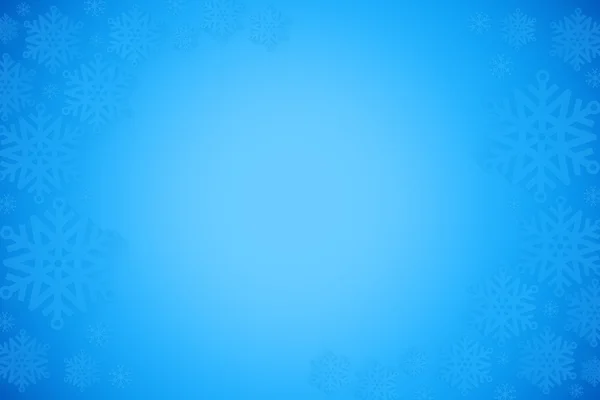 Синие снежинки — стоковое фото