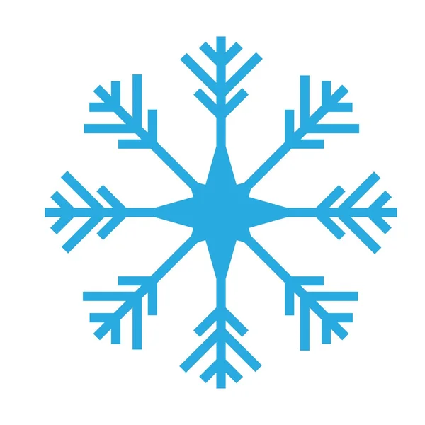 Delikatne cyfrowy śnieżynka niebieska — Zdjęcie stockowe