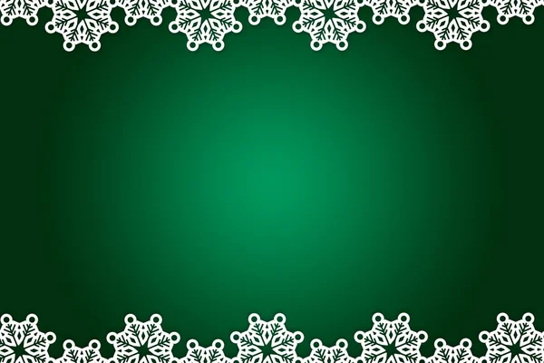 Christmas themed snowflakes frame — Stock Photo, Image
