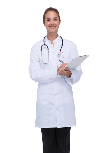 Doctor taking down notes — Stock Photo, Image
