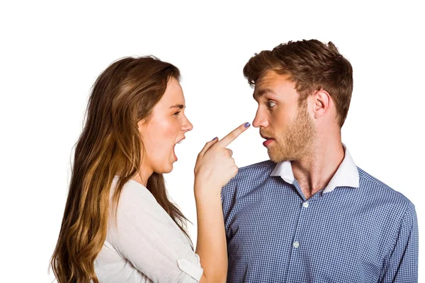 Young couple in argument — Stock Photo, Image