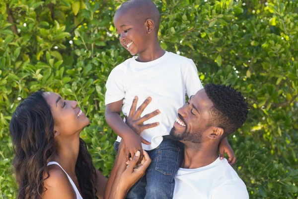 Happy family spending time together — Stock Photo, Image