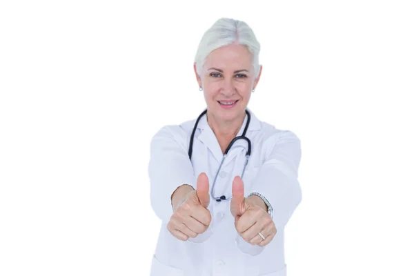 Smiling  doctor with stethoscope — Stock Photo, Image