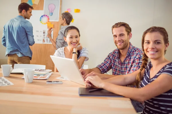 Creative business team working together — Stock Photo, Image