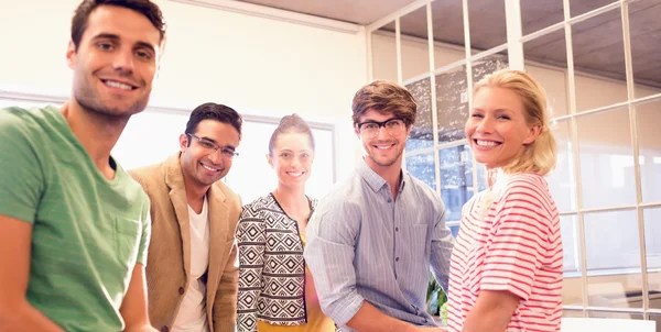 Business people smiling at camera — Stock Photo, Image