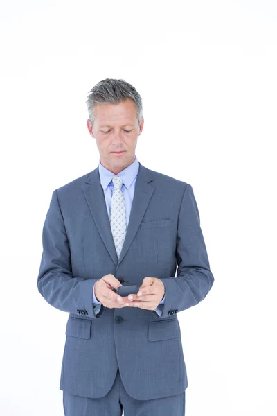 Un exitoso hombre de negocios al teléfono — Foto de Stock