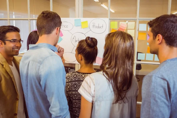 Vista trasera del equipo de negocios en una reunión — Foto de Stock