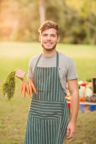 Handsome farmer smiling at camera — Stock Photo, Image