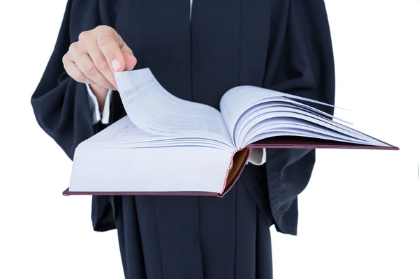 Jóképű ügyvéd tartja a munka törvénykönyve — Stock Fotó
