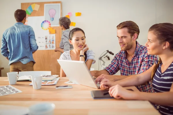 Creative business team working together — Stock Photo, Image