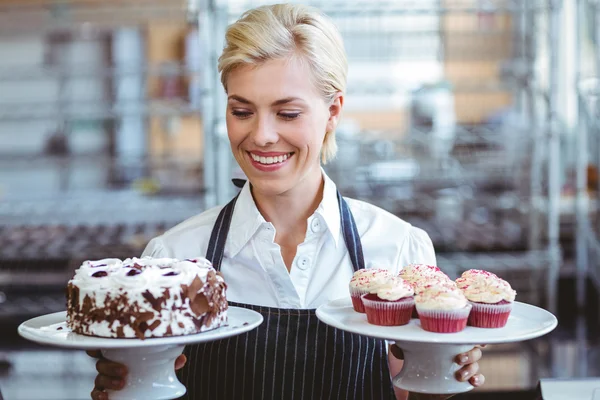 Happy pretty blonde — Stock Photo, Image