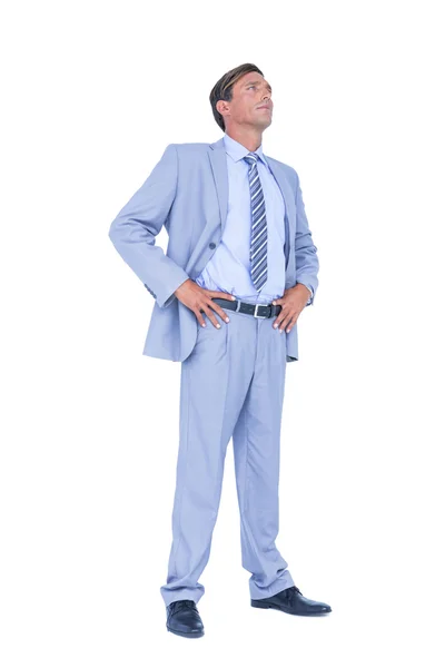 Businessman with hands on hip — Stock Photo, Image