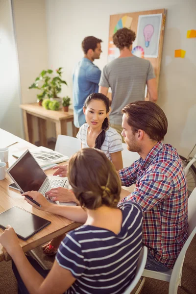 Creative business team working together — Stock Photo, Image