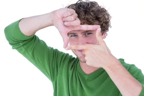 Handsome man gesturing — Stock Photo, Image