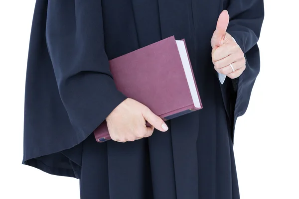 Právník drží zákoníku práce — Stock fotografie