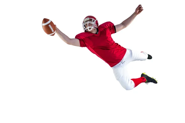 Gólt a touchdown amerikai futball játékos — Stock Fotó