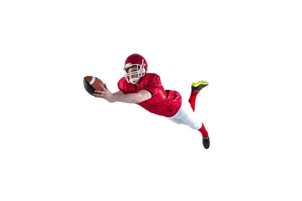 American football player scoring a touchdown — Stock Photo, Image