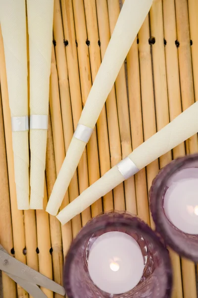 Instrumenten van wellness center op spa centrum — Stockfoto