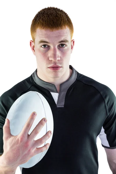 Rugbyspeler bezit is van een rugbybal — Stockfoto